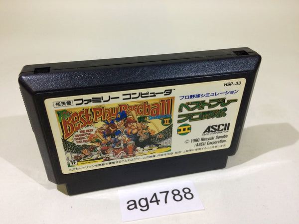 ag4788 The Best Play Pro Baseball Yakyuu II 2 NES Famicom Japan
