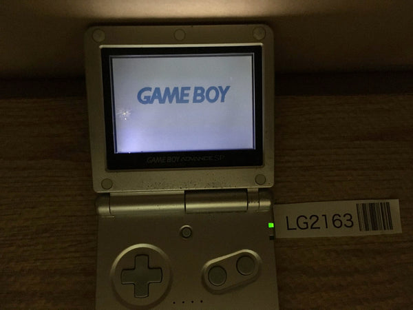 LG2163 Plz Read Item Condi GameBoy Advance SP Platinum Silver Console Japan