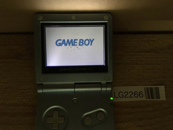 LG2266 Plz Read Item Condi GameBoy Advance SP Pearl Blue Console Japan