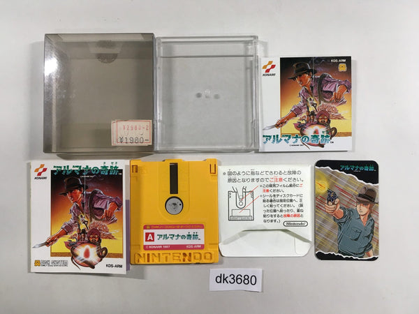DK3680 The Miracle of Almana BOXED Famicom Disk Japan