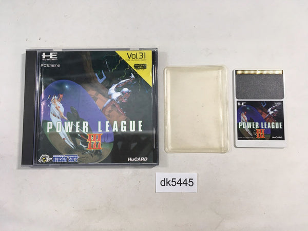 DK5445 Power League 3 BOXED PC Engine Japan