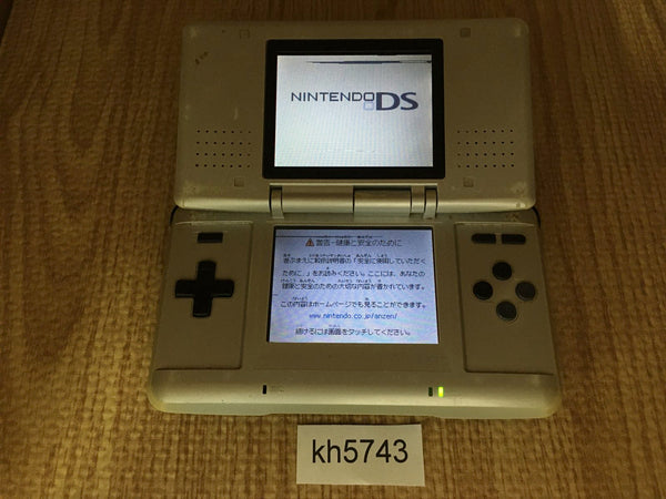 KH5743 Plz Read Item Condi Nintendo DS Platinum Silver Console Japan