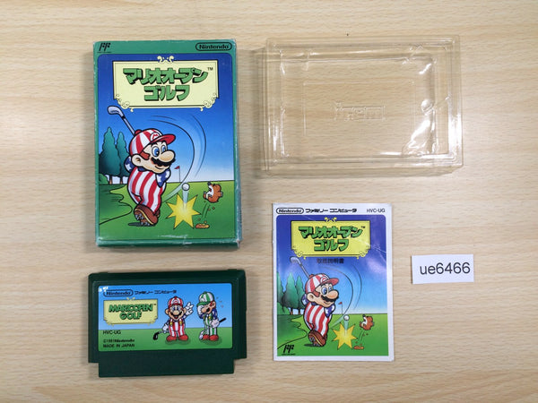 UE6466 Mario Open Golf BOXED NES Famicom Japan