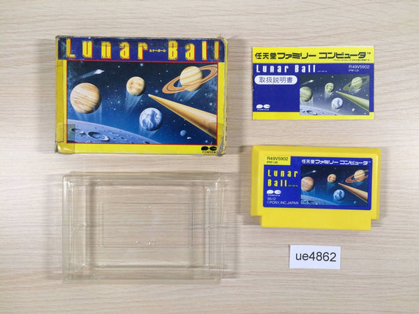 UE4862 Lunar Pool Ball BOXED NES Famicom Japan