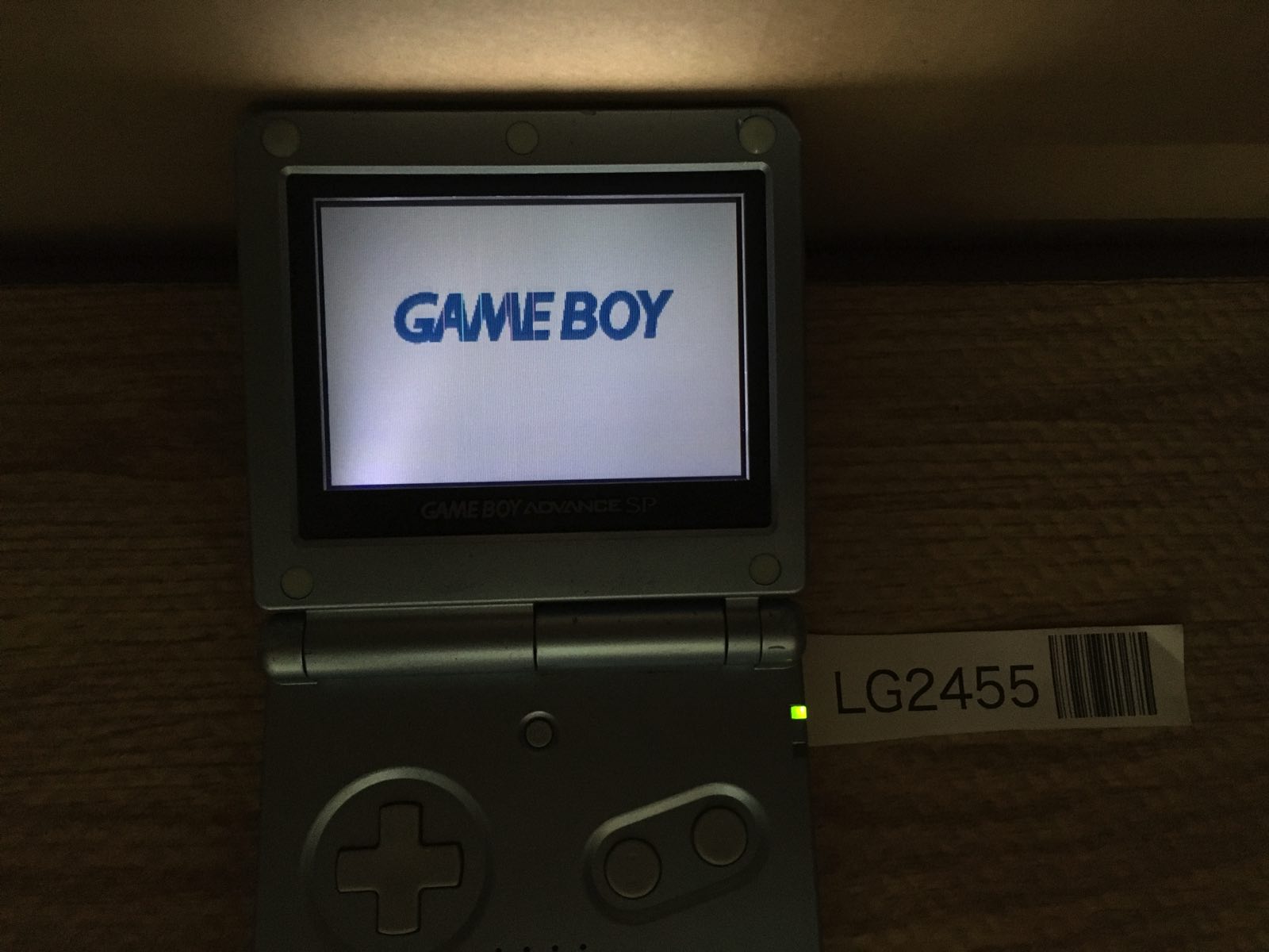 LG2455 Plz Read Item Condi GameBoy Advance SP Pearl Blue
