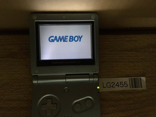 LG2455 Plz Read Item Condi GameBoy Advance SP Pearl Blue Console Japan