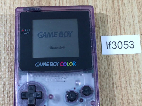 lf3053 GameBoy Color Clear Purple Game Boy Console Japan