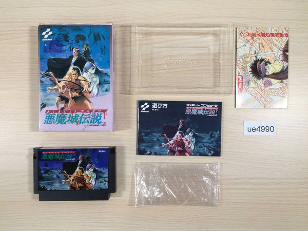 UE4990 Castlevania 3 Dracula's Curse Akumajo Densetsu BOXED NES Famicom Japan