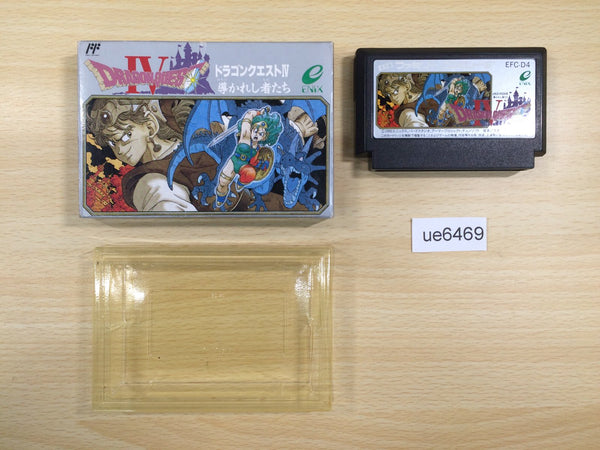 UE6469 Dragon Quest IV 4 BOXED NES Famicom Japan