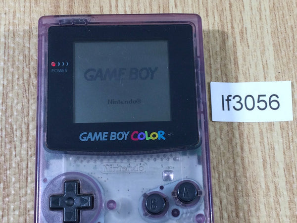 lf3056 Plz Read Item Condi GameBoy Color Clear Purple Game Boy Console Japan