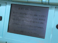 LG2273 Plz Read Item Condi Nintendo DS Turquoise Blue Console Japan