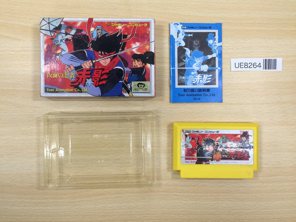 UE8264 Kamen no Ninja Akakage BOXED NES Famicom Japan
