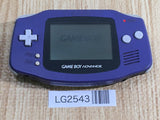 LG2543 Plz Read Item Condi GameBoy Advance Violet Game Boy Console Japan