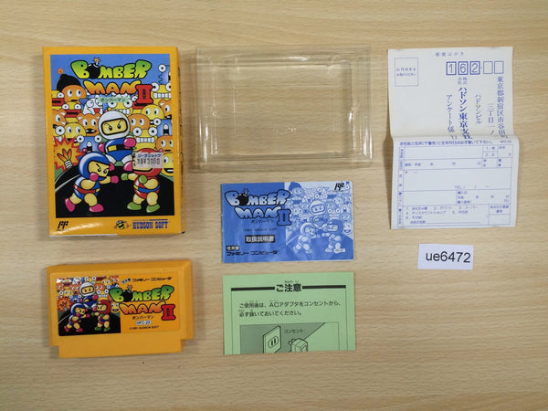 UE6472 Bomberman II 2 BOXED NES Famicom Japan