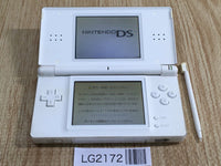 LG2172 Plz Read Item Condi Nintendo DS Lite Crystal White Console Japan