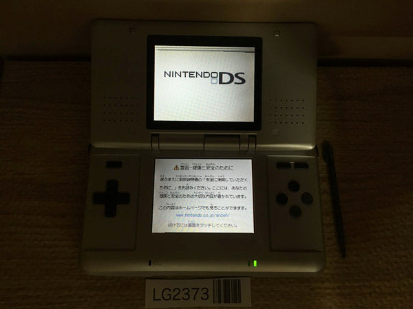 LG2373 Plz Read Item Condi Nintendo DS Platinum Silver Console Japan