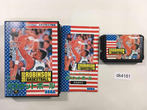 DK4181 David Robinson Basketball BOXED Mega Drive Genesis Japan
