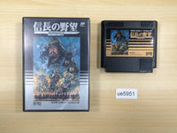 UE5951 Nobunaga's Ambition Nobunaga no Yabo BOXED NES Famicom Japan
