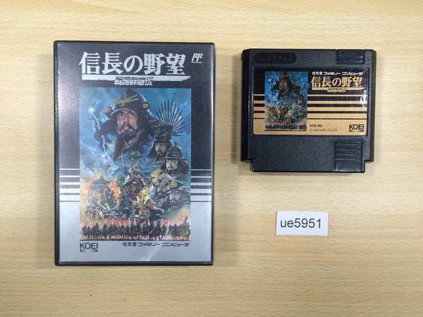 UE5951 Nobunaga's Ambition Nobunaga no Yabo BOXED NES Famicom Japan