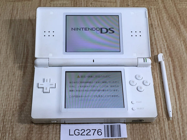 LG2276 Plz Read Item Condi Nintendo DS Lite Crystal White Console Japan