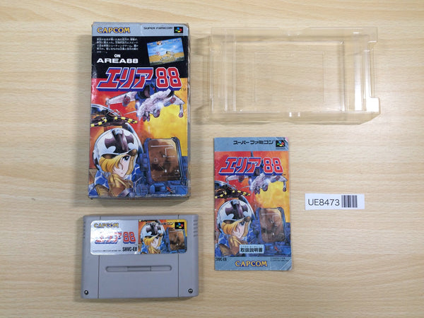 UE8473 Area 88 BOXED SNES Super Famicom Japan