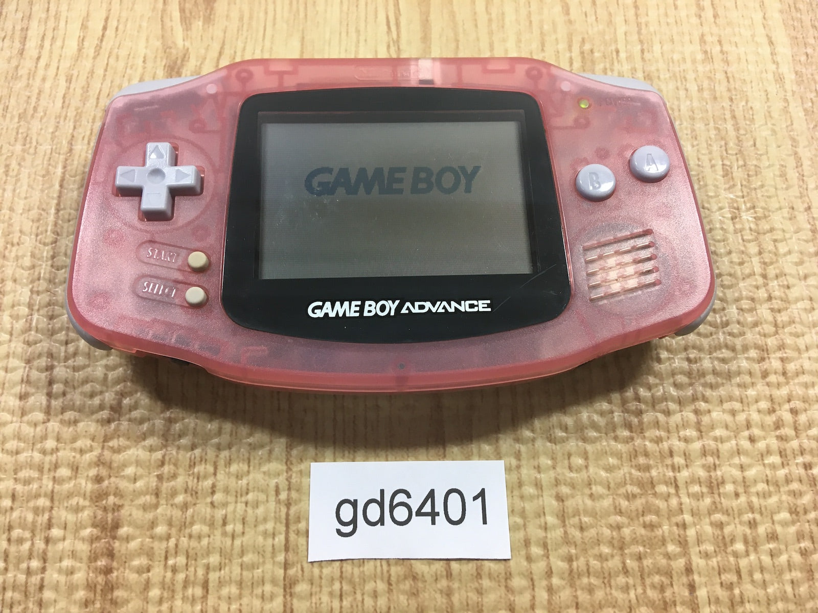 gd6401 Plz Read Item Condi GameBoy Advance Milky Pink Game