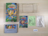 Joe & Mac Tatakae Genshijin BOXED SNES Super Famicom Japan - UE5468