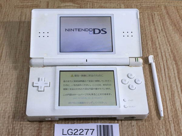 LG2277 Plz Read Item Condi Nintendo DS Lite Crystal White Console Japan