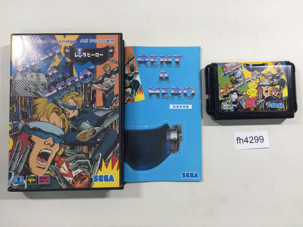 FH4299 Rent A Hero BOXED Mega Drive Genesis Japan