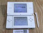 LG2278 Plz Read Item Condi Nintendo DS Lite Crystal White Console Japan