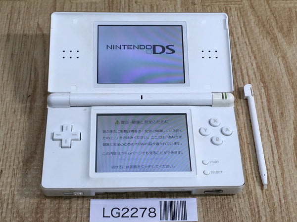 LG2278 Plz Read Item Condi Nintendo DS Lite Crystal White Console Japan