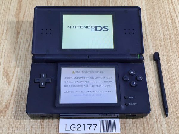 LG2177 Plz Read Item Condi Nintendo DS Lite Enamel Navy Console Japan