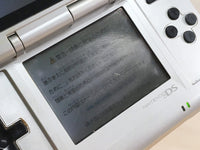LG2377 Plz Read Item Condi Nintendo DS Platinum Silver Console Japan