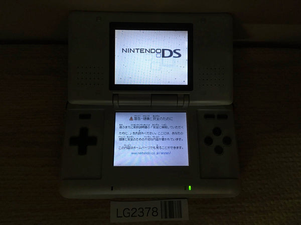 LG2378 Plz Read Item Condi Nintendo DS Platinum Silver Console Japan