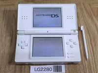 LG2280 Plz Read Item Condi Nintendo DS Lite Crystal White Console Japan