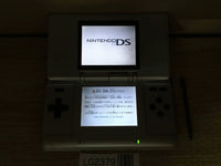LG2379 Plz Read Item Condi Nintendo DS Platinum Silver Console Japan