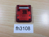 fh3108 Memory Card 59 Clear Blue & Red GameCube Japan