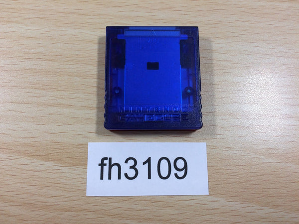 fh3109 Memory Card 59 Clear Blue & Red GameCube Japan