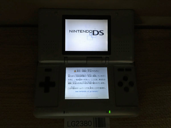 LG2380 Plz Read Item Condi Nintendo DS Platinum Silver Console Japan