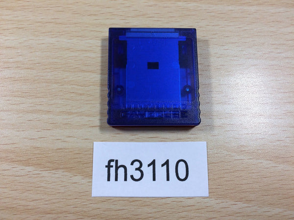 fh3110 Memory Card 59 Clear Blue & Red GameCube Japan