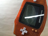 GameBoy Advance Clear Orange & Black Console Japan - Not Working LF5598
