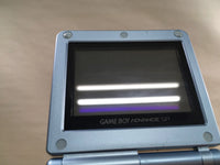 LG2551 Plz Read Item Condi GameBoy Advance SP Pearl Blue Console Japan