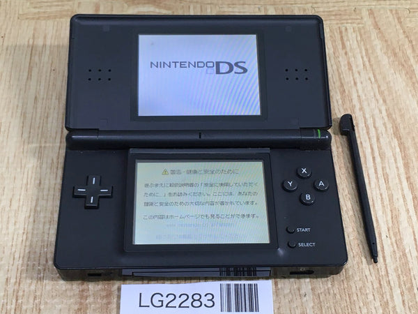LG2283 Plz Read Item Condi Nintendo DS Lite Jet Black Console Japan