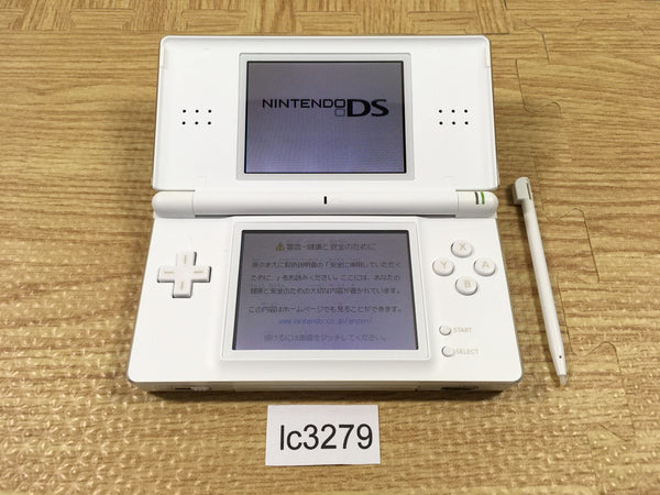 LC3279 Tested Working - No Battery Nintendo DS Lite Crystal White Console Japan