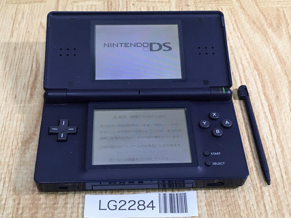 LG2284 Plz Read Item Condi Nintendo DS Lite Enamel Navy Console Japan