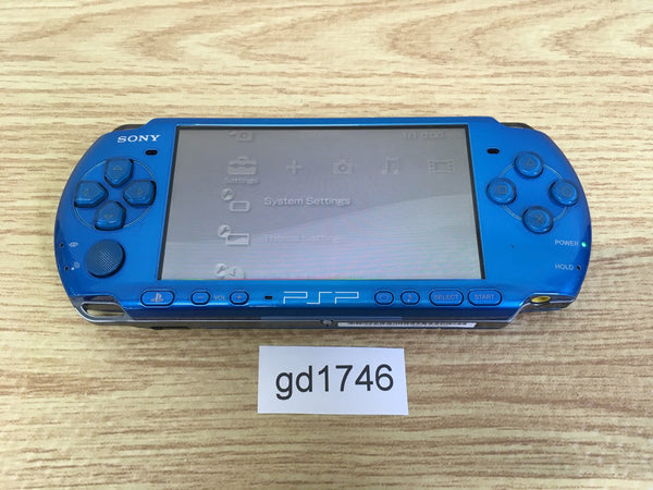 gd1746 Plz Read Item Condi PSP-3000 VIBRANT BLUE SONY PSP Console Japan