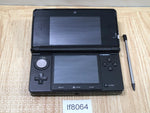 LF8064 Not Working - Nintendo 3DS Cosmo Black Console Japan
