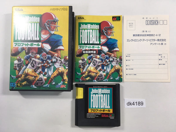 DK4189 John Madden Football Pro Football BOXED Mega Drive Genesis Japan