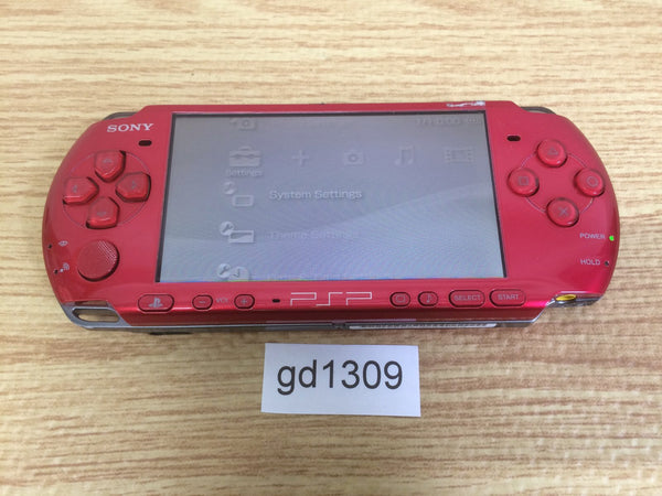 gd1309 Plz Read Item Condi PSP-3000 RADIANT RED SONY PSP Console Japan