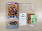 Dai Koukai Jidai 2 Uncharted Waters BOXED SNES Super Famicom Japan - UE4755